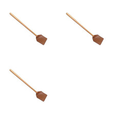 3X Scacciamosche Manuale per Carichi Pesanti nel Pelle PU con Manico nel Legno, Scacciamosche nel Pelle Resistente per Interni Ed Esterni