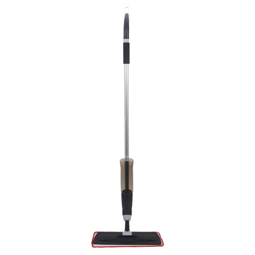 700ML Spray Floor Mop Water Spraying Floor Cleaner Includes 2 Microfibre Pads Black 2