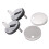 White Square Toilet  Soft Close Quick Release Wrapover Top Fix NCG199 4