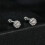 Σκουλαρίκια Moissanite με σπείρωμα από ασήμι S925 (Mse053) Δώρο-έκπληξη 2