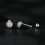 Σκουλαρίκια Moissanite με σπείρωμα από ασήμι S925 (Mse053) Δώρο-έκπληξη 3