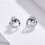 Silver Stud Earrings, Silver Earrings With Colored Zircon Silver Studs Surprise Gift 3