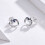 Silver Stud Earrings, Silver Earrings With Colored Zircon Silver Studs Surprise Gift 4
