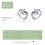 Silver Stud Earrings, Silver Earrings With Colored Zircon Silver Studs Surprise Gift 7