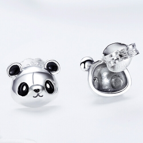 Σκουλαρίκια Panda S925 από ασήμι - Κομψά γυναικεία σκουλαρίκια-έκπληξη δώρου 2