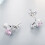 Heart-Shaped S925 Sterling Silver Earrings With Gemstone Studs Surprise Gift 4