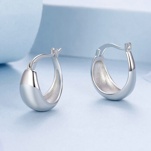 S925 Sterling Silver Metallic Earrings (Bse967) Surprise Gift 2