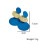 Patchwork Solid Color Geometric Circular Women'S Earrings (E-649-Dark Blue) Surprise Gift 4