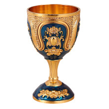 Artistic Zinc Alloy Chalices Ideal For White-1 Golden Blue