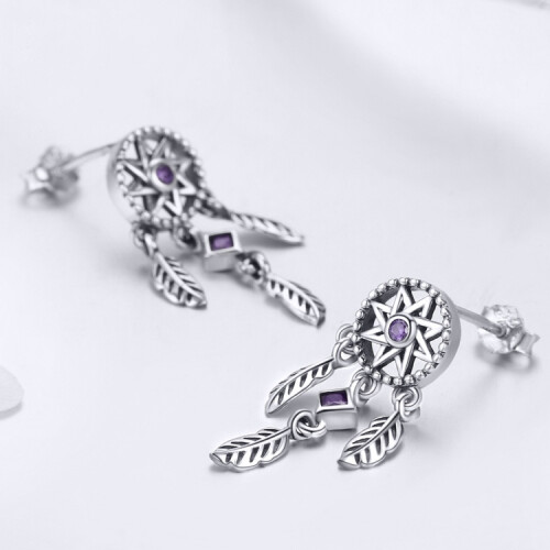 Sterling Silver Long Earrings With Studs Surprise Gift 2