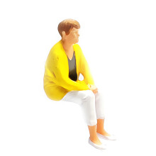 Realistic Mini Human Figures In 1: 64-Old Woman in Wheelch