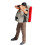 Small 1:87 Scale Hiking Figures Resin Texture for- Backpack 1