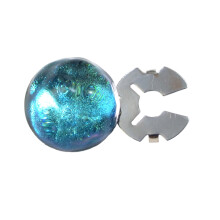Stylish Rainbow Resin Cufflinks For Formal Event And-Dark green