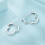 S925 Sterling Silver Wave-Shaped Ear Clips (Sce1761) Surprise Gift 2