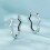 S925 Sterling Silver Wave-Shaped Ear Clips (Sce1761) Surprise Gift 3