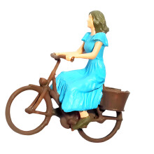 Resin 1:87 Scale Artistic Resin Small Bike Scene For-Blue