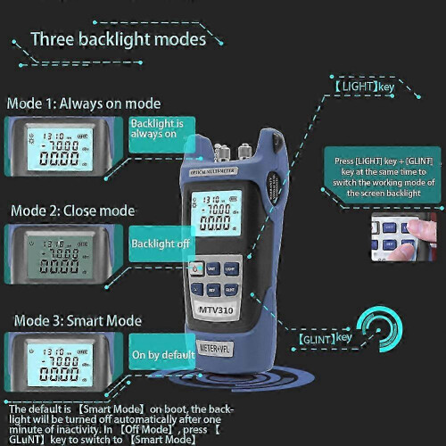 Optical Fiber Power Meter with Light Source SC ST Connector Optical Test Equipment for Communicatio 2