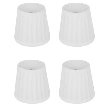 4X Vintage Fabric Lamp Shade Table Desk Bed Lamp Cover Holder Chandelier White