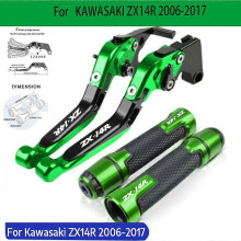 CNC-gefräste Lenkergriffe, Brems- und Kupplungshebel für Kawasaki ZX14R (2006–2017)