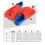 Palmes de natation flexibles pour-Double bleu vert L 4