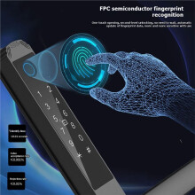 TUYA WIFI Waterdicht Slim Deurslot met Vingerafdruk APP Wachtwoord RFID-Kaart Sleutelloos Digitaal Elektronisch Slot Aluminium 3085