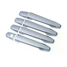 (silver)Compatible For Mitsubishi Outlander Lancer ASX 2008-2020 ABS Chrome Carbon Fiber Door Handle