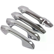 (1 button)Compatible Chrome Car Door Handle Cover Trim Sticker for Kia Seltos K3 2019 2020 2021 2022