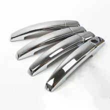 (silber) Kompatibel mit Opel Corsa D, Corsa E (2006–2014), Vauxhall Türgriff aus Chrom-Kohlefaser