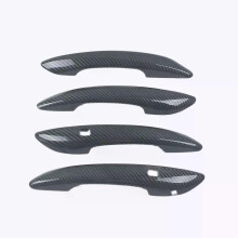 (carbon 2 buttons)Compatible For Hyundai Elantra CN7 Avante i30 2021 2022 2023 Carbon Fiber Chrome Car