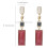 Women'S Fresh And Elegant Rectangular Earrings With Houndstooth Pattern, Color Blocking, And Geometric Long Stud Earrings Surprise Gift 3