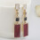 Women'S Fresh And Elegant Rectangular Earrings With Houndstooth Pattern, Color Blocking, And Geometric Long Stud Earrings Surprise Gift 6