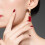 Women'S Fresh And Elegant Rectangular Earrings With Houndstooth Pattern, Color Blocking, And Geometric Long Stud Earrings Surprise Gift 7