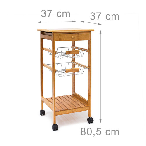 Serveringsvogn med 2 kurve