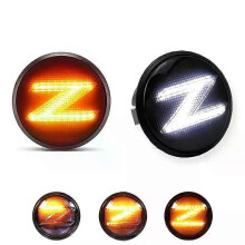 Applies to Switchback LED Side Marker Lights For Nissan 370z Z34,350z Z33 Front Fender Sequential Amber