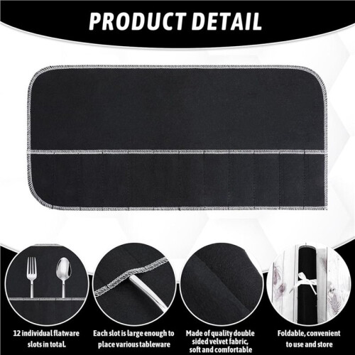 Silver Storage Bags Silver Storage Cloth  Flatware Organizer Anti Tarnish Silver Protector Bags 8pcs 2