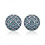 S925 Sterling Silver Wave-Patterned Stud Earrings Set With Blue Crystal Earrings Surprise Gift 2