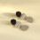 Long Acrylic Earrings With Irregular Pattern Patchwork (01) Surprise Gift 2