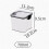 12 Pack 700Ml Kitchen Food Storage Box Organizer Container Set Vacuum Lid Seal Clear Square 6