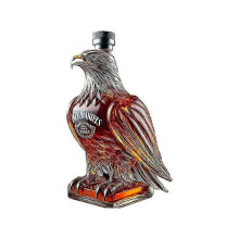 Skleněná láhev na whisky s umělou kůží, jedinečný design pro domácí barové použití