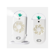 HALINUIA Bd bs1 Portable Handheld Fan with Humidifier (Rechargeable, 3 Speeds)
