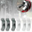 Set van 4 snoeroprollers voor keukenapparatuur, snoerorganizer, snoeroproller Tk 2