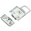 Metal snap finish Suitcase suitcase lock 30x43mm Silver 5
