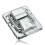 Metal snap finish Suitcase suitcase lock 30x43mm Silver 3