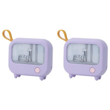 2X Cute LED Night Light Kids Table Lamp Room Decoration Birthday Gift TV Painting Design Atmosphere Lighting