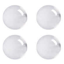4X Transparent Color Glass Crystal Healing Sphere Photography Props Decor 30Mm