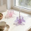 Glasiris Blumenform Räucherstäbchenhalter Duftbrenner-Lila 10