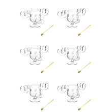 6X Christmas Vacation Movie Mug Glass Wavy Double Layer Glass Mug Ceramic Coffee Mugs Cups Ceramic Coffee Mugs Single