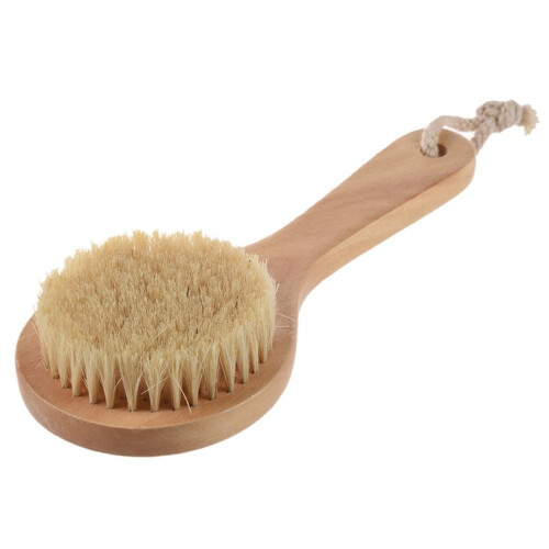 10X Long-Handled Borste Detox Holzgriff Körperbürste Hautbürste 2