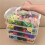 2X Extra Large 4-Tier Stackable Storage Box with Lid Clear Plastic Organizer Toy Building Block Storage Box 6