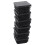 160 Pcs Plastic Square Blanking End Caps Tube Inserts 25mm x 25mm 8